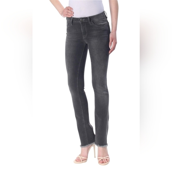 NWT FREE PEOPLE Black size 28 women's denim Rae hem - Picture 2 of 12